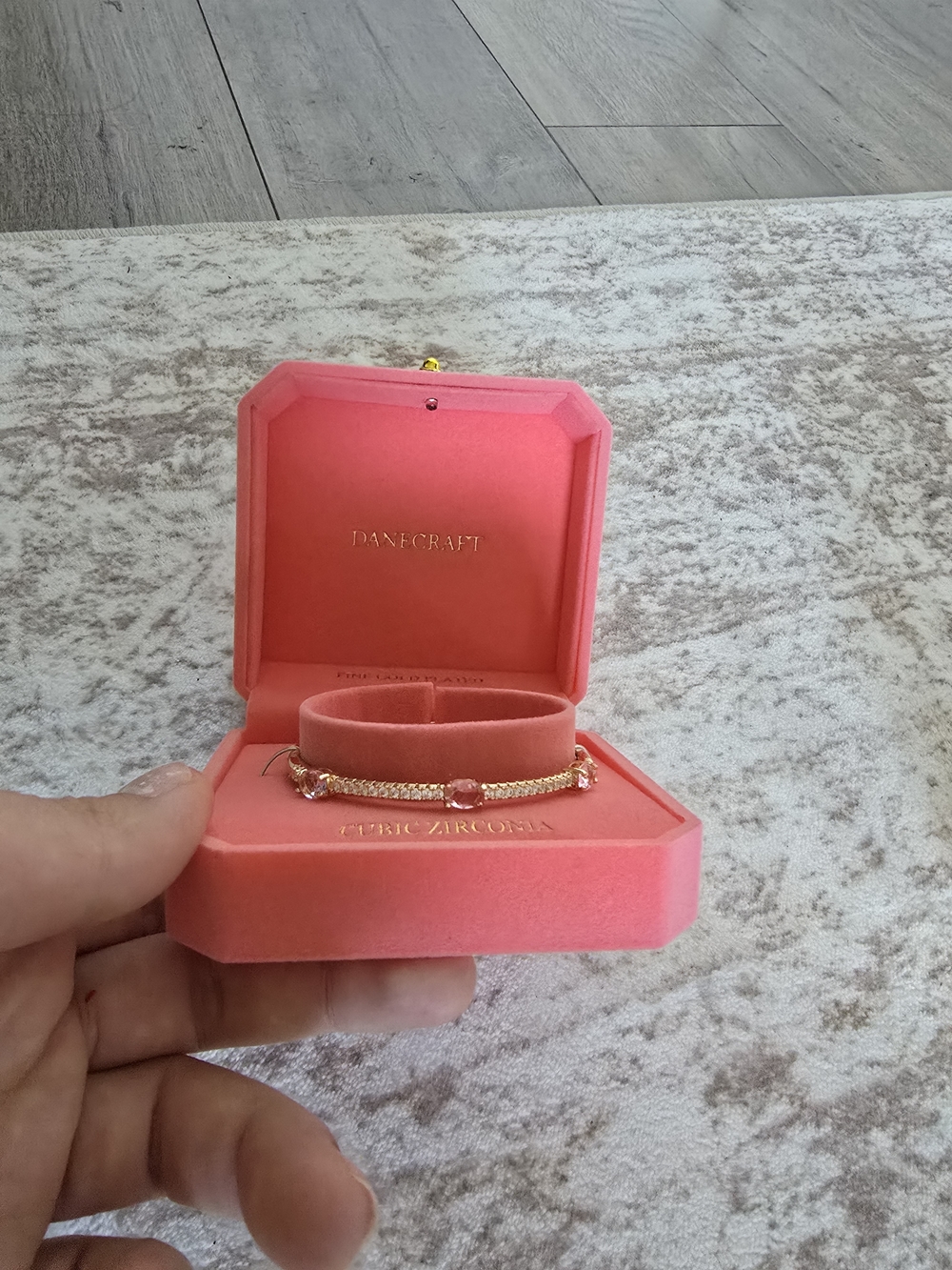 Craft Pink Velvet and Gold-Tone Bracelet Duo
